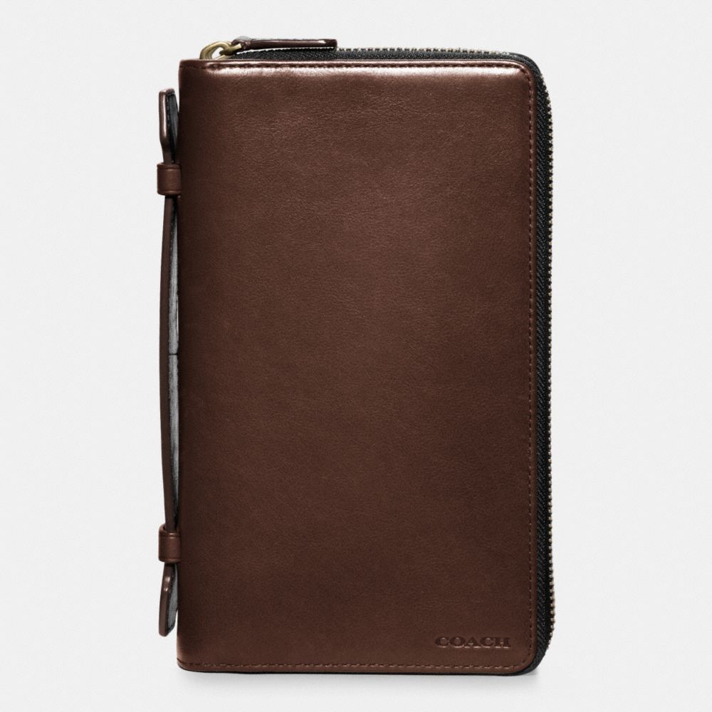 BLEECKER LEATHER DOUBLE  ZIP TRAVEL ORGANIZER