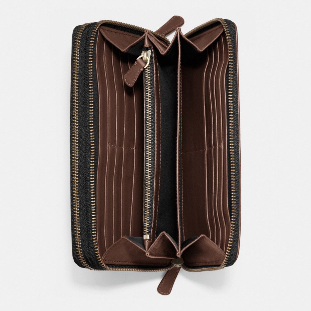BLEECKER LEATHER DOUBLE  ZIP TRAVEL ORGANIZER