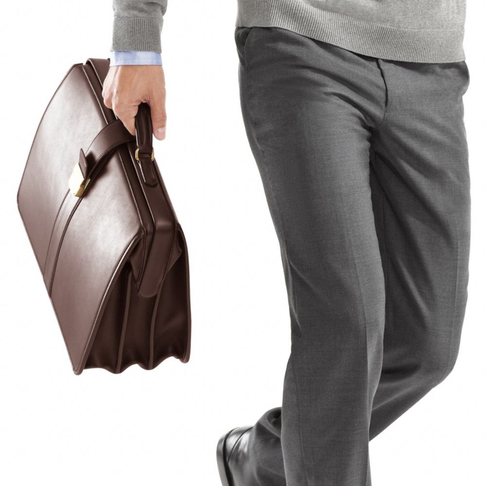 CROSBY LUX LEATHER DIPLOMAT BRIEF
