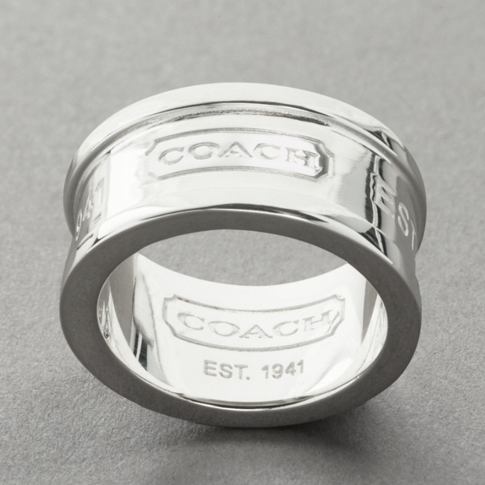 Coach Text Wrap Band Ring $128.00
