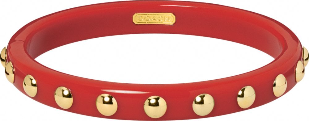 Coach Official Site - PHOEBE 1/3 NAILHEAD BANGLE from coach.com