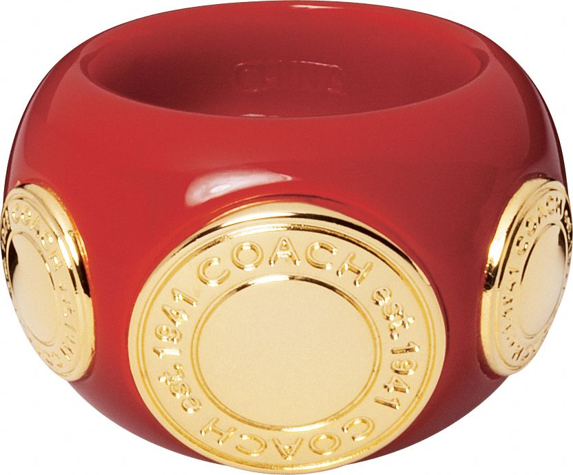 Coach Official Site - PHOEBE RING WITH SNAPHEAD from coach.com