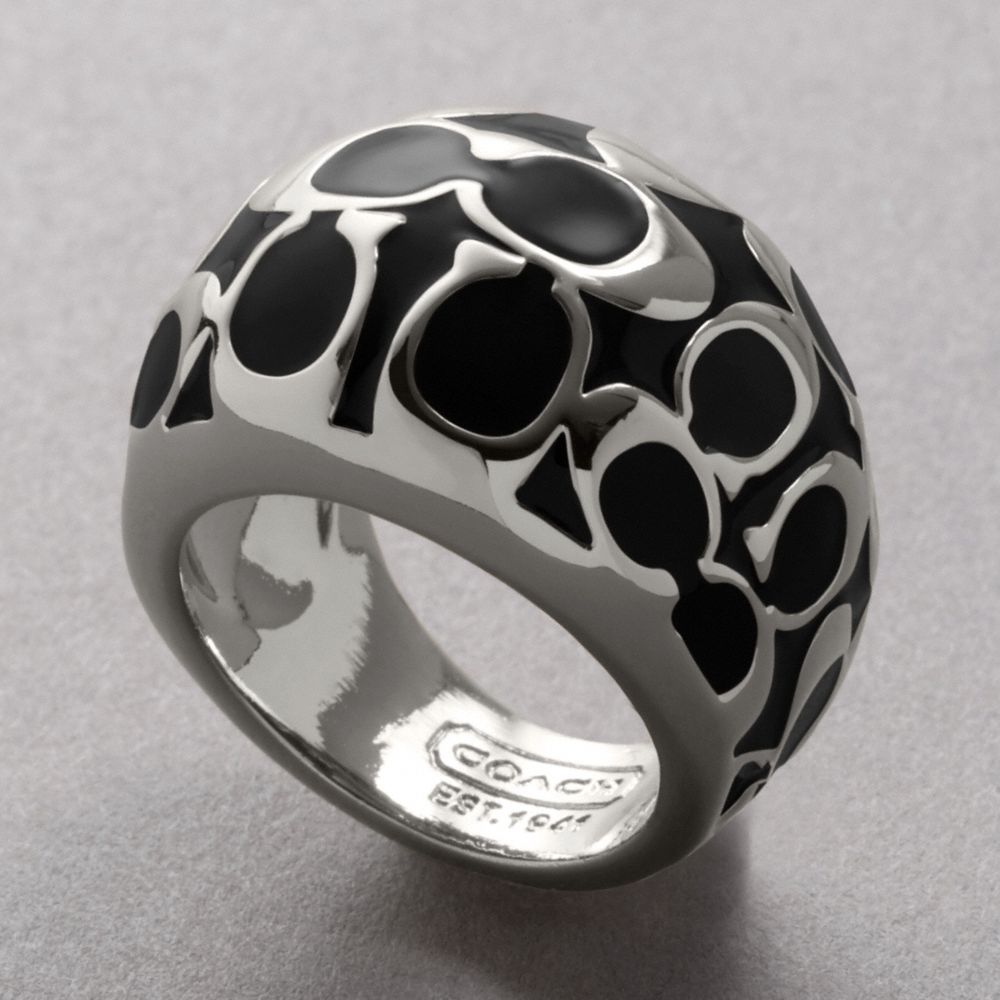 MIRANDA SIGNATURE ENAMEL RING $78.00