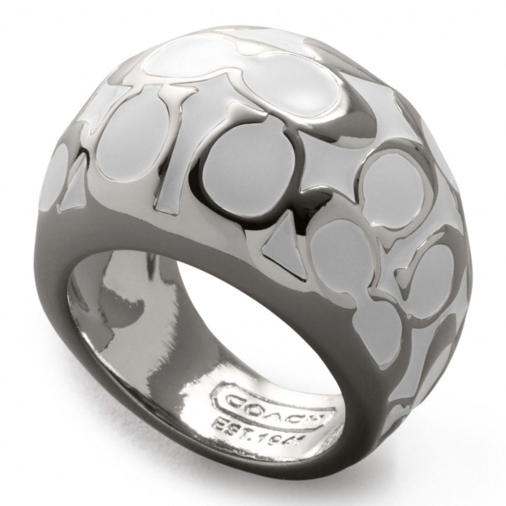 MIRANDA SIGNATURE ENAMEL RING $78.00
