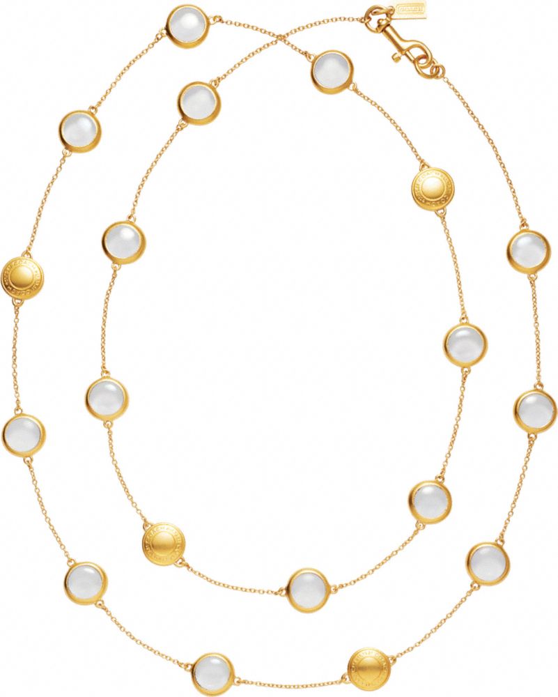 Coach Official Site - DAPHNE GLASS STATION NECKLACE :  necklace official jewelry daphne