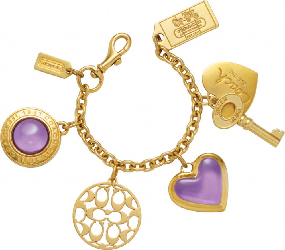 Coach Official Site - DAPHNE MIXED CHARM BRACELET :  charm totes official jewelry