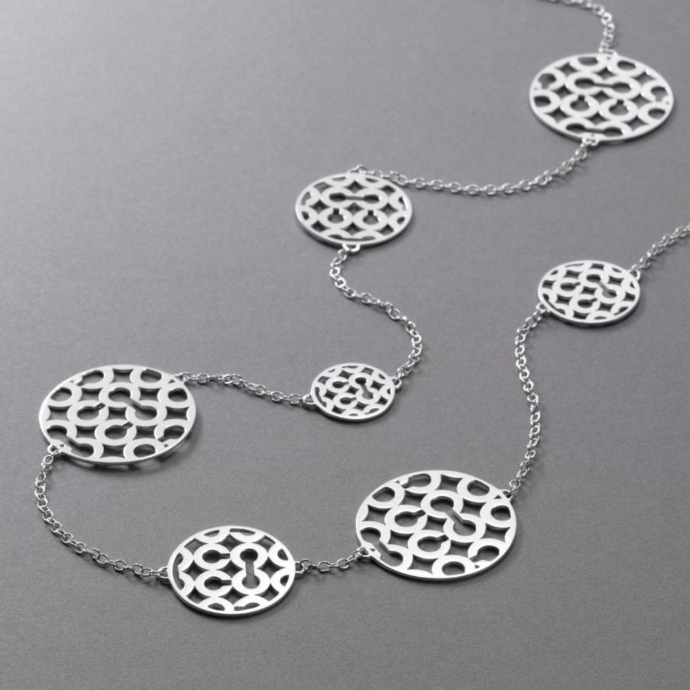 COACH OP ART PIERCED NECKLACE $278.00