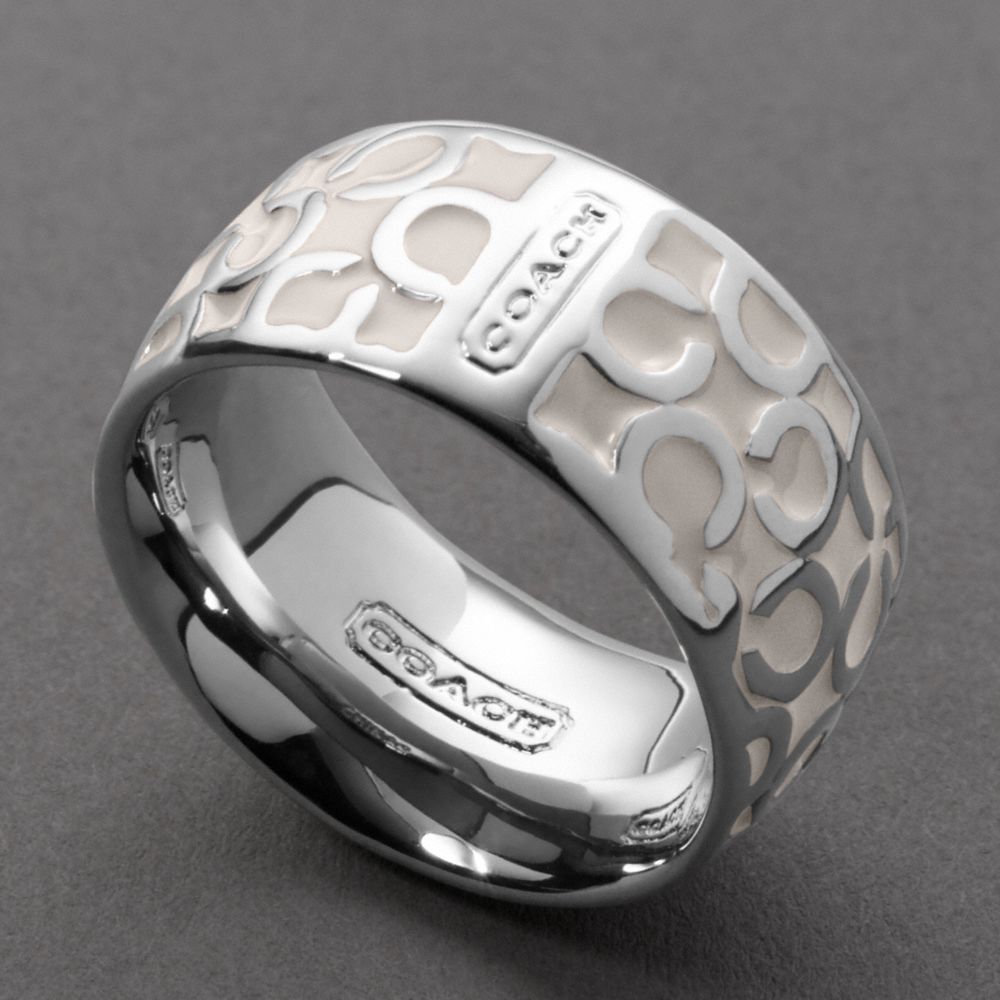 OP ART BIAS RING $68.00