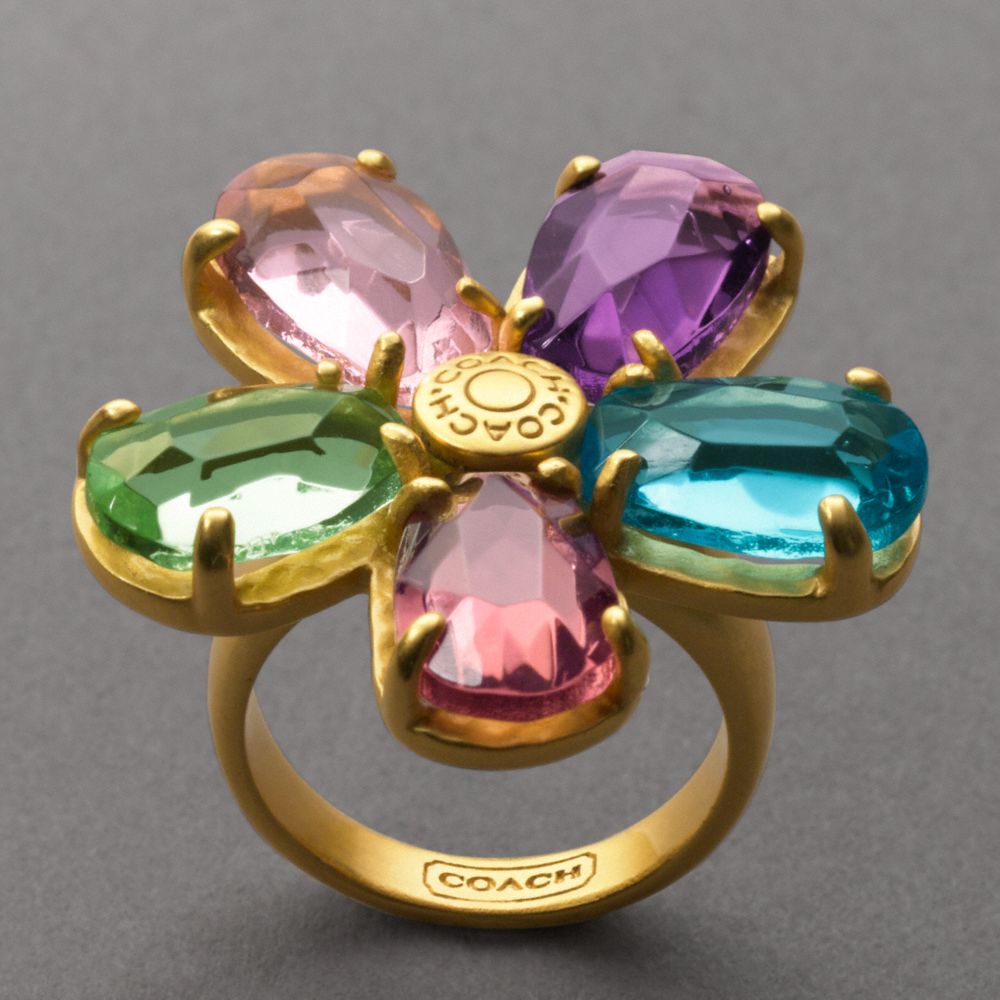 Coach Flower Boyfriend Ring