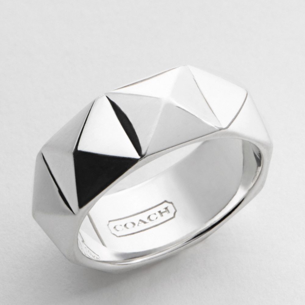 PYRAMID STUD BAND RING $98.00