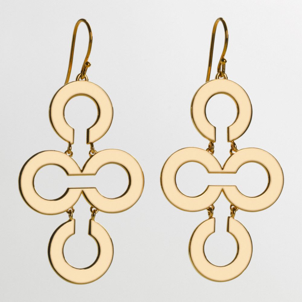 Coach Op Art Earrings $98.00