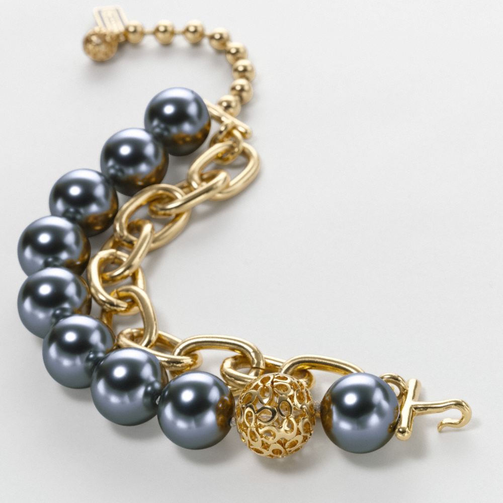 PEARL AND CHAIN BRACELET $138.00
