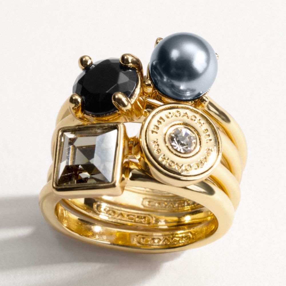 MULTI STONE STACKED RINGS $98.00