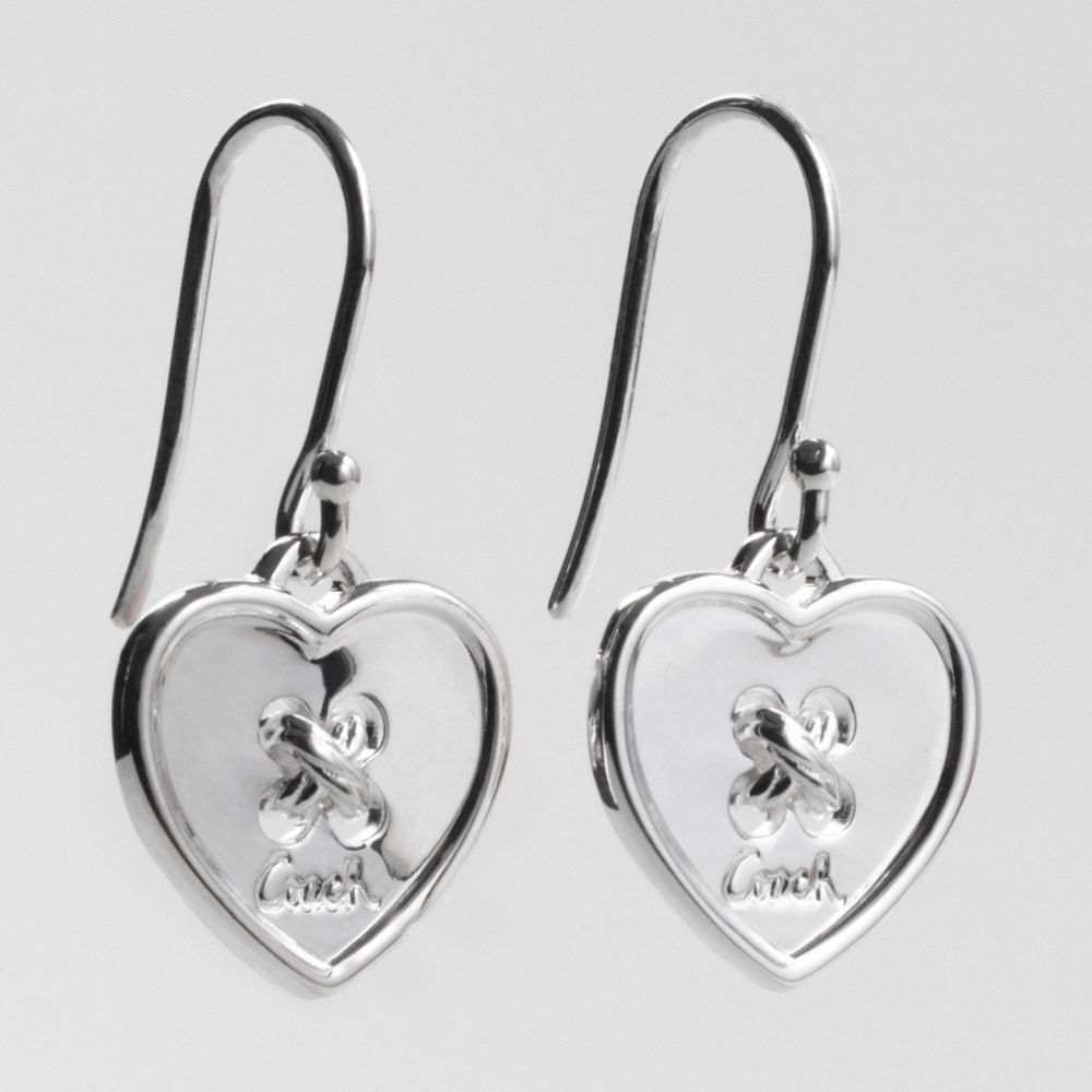 BUTTON HEART EARRINGS $98.00