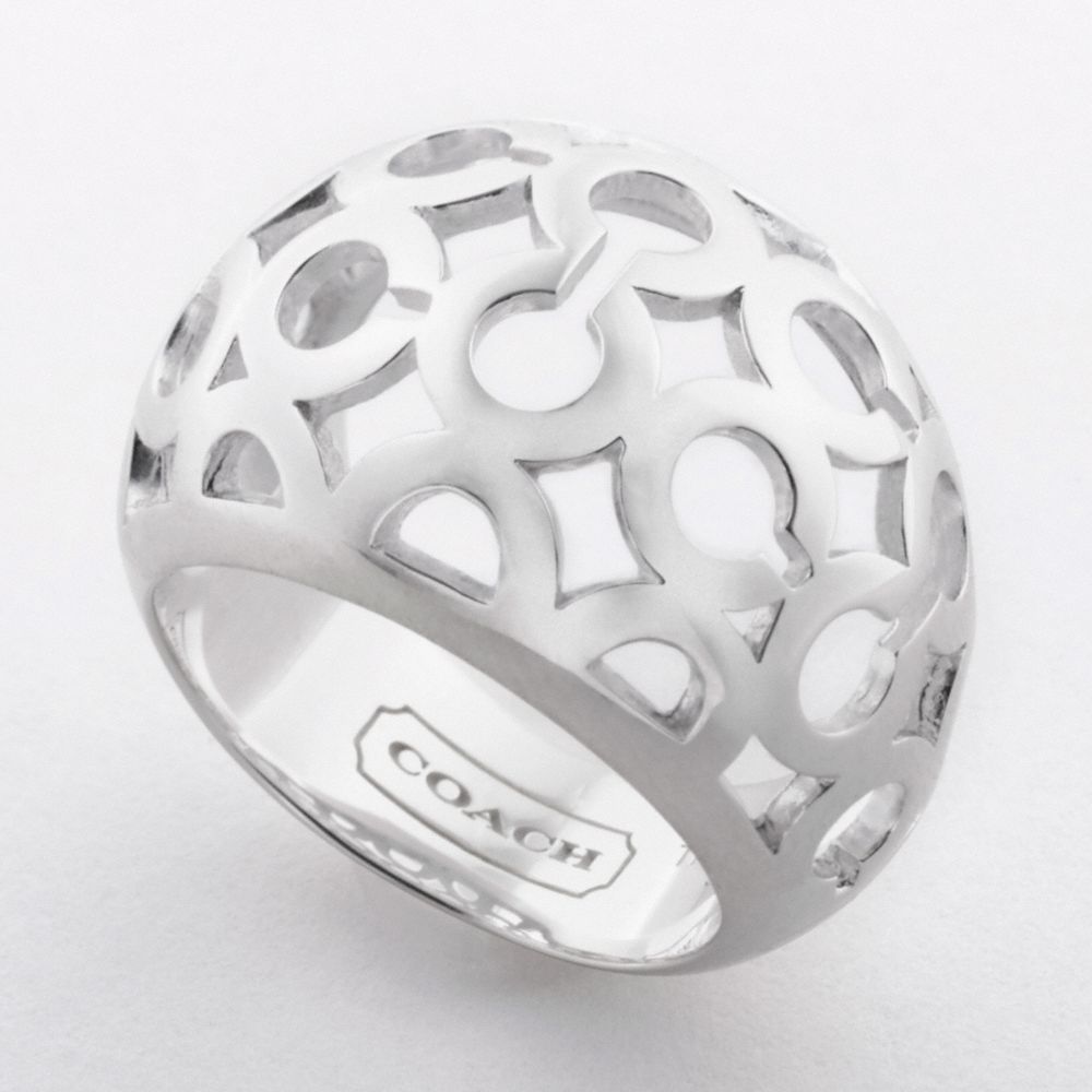Filigree Optic C Domed Ring $158.00