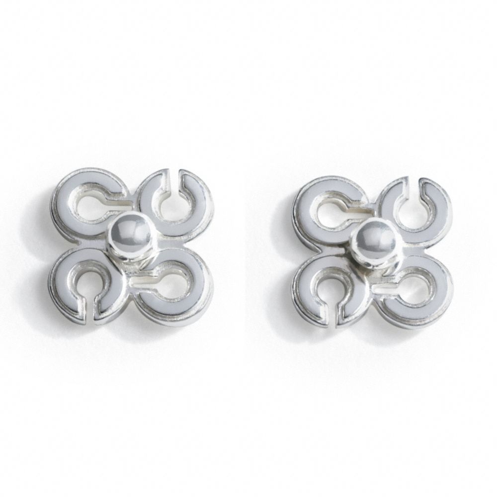 Filigree Optic C Stud Earrings $78.00