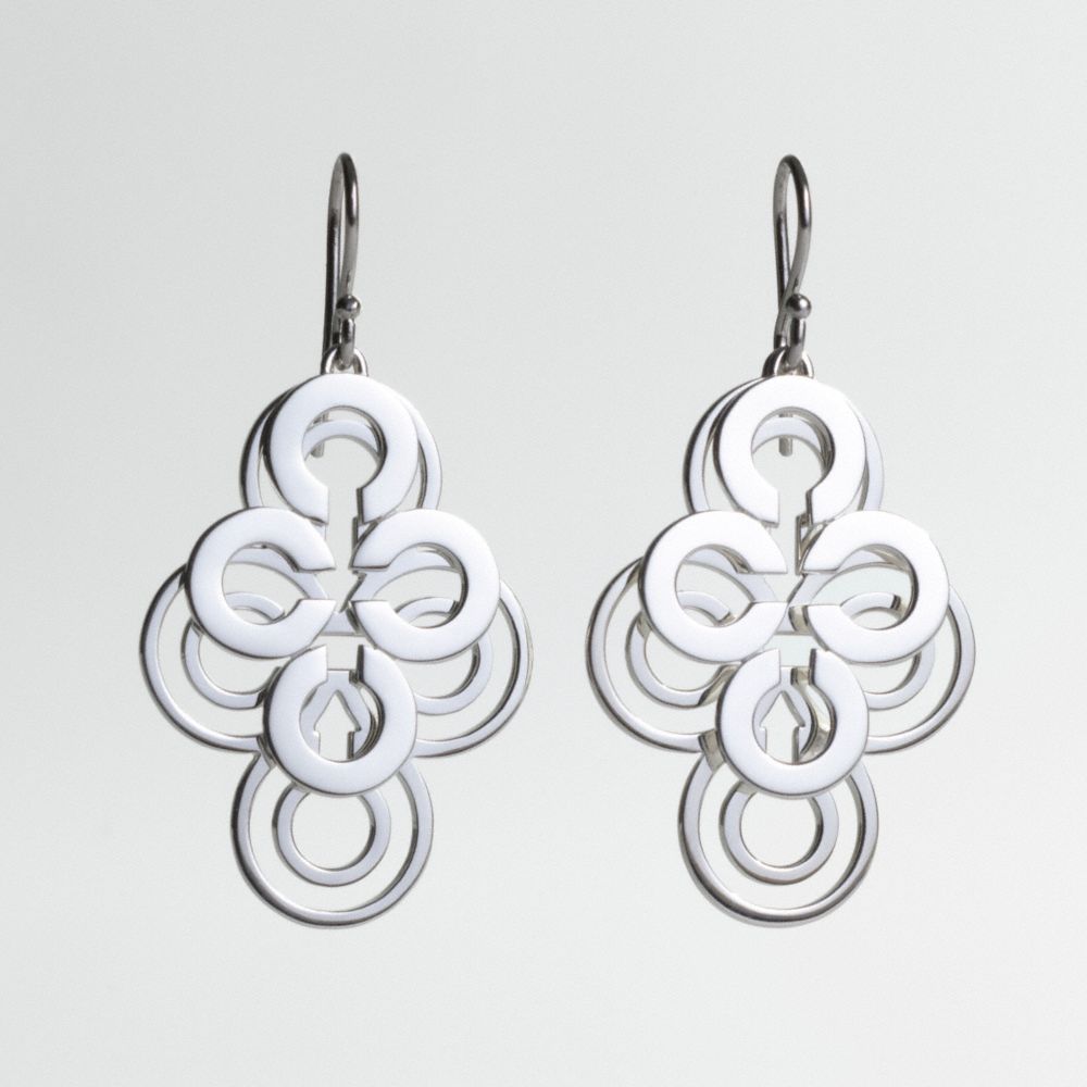 OPTIC C FLIGREE LAYERED EARRINGS $168.00