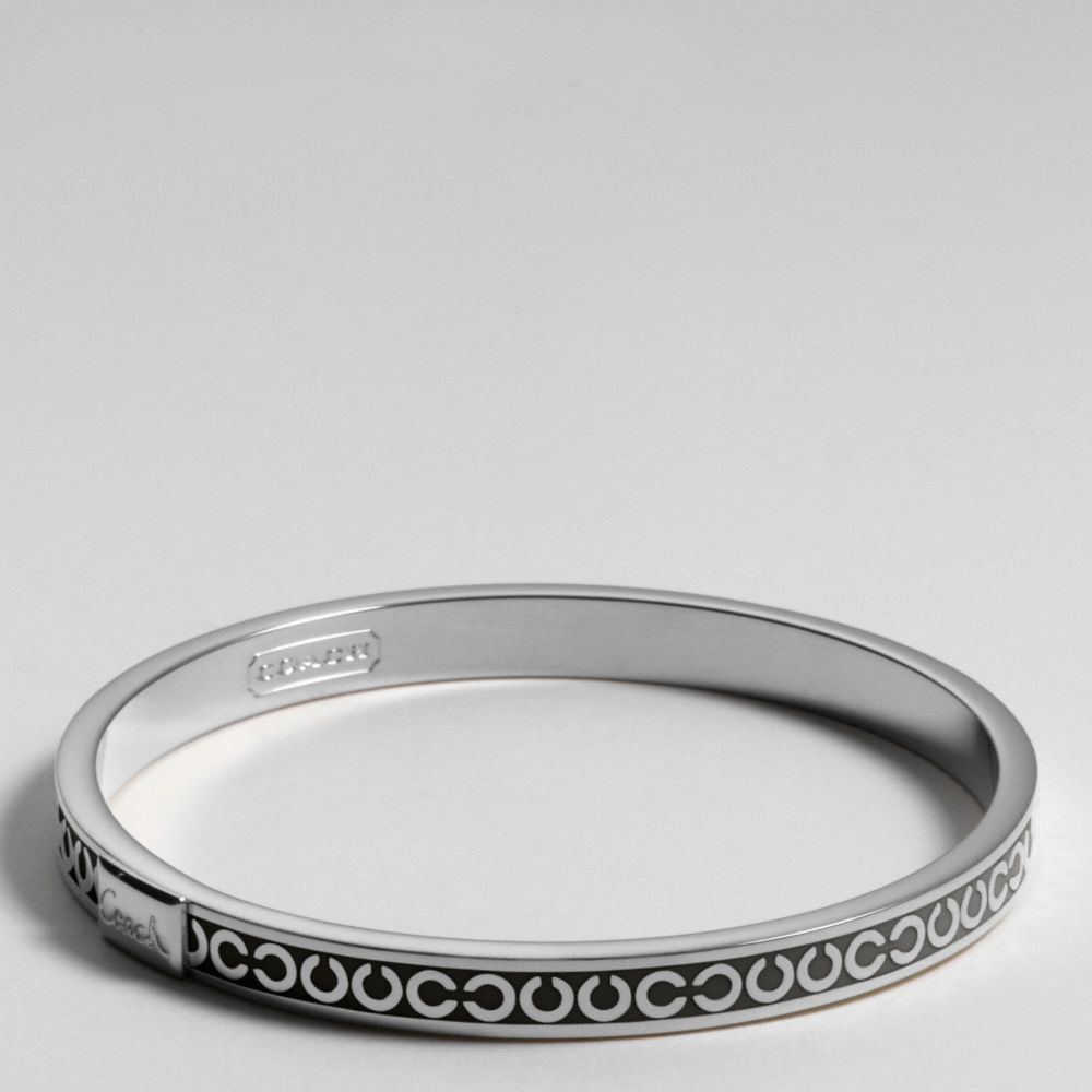 Thin Op Art Bangle $68.00