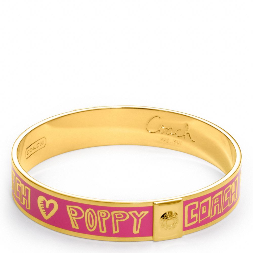 Coach Love Poppy Bangle $78