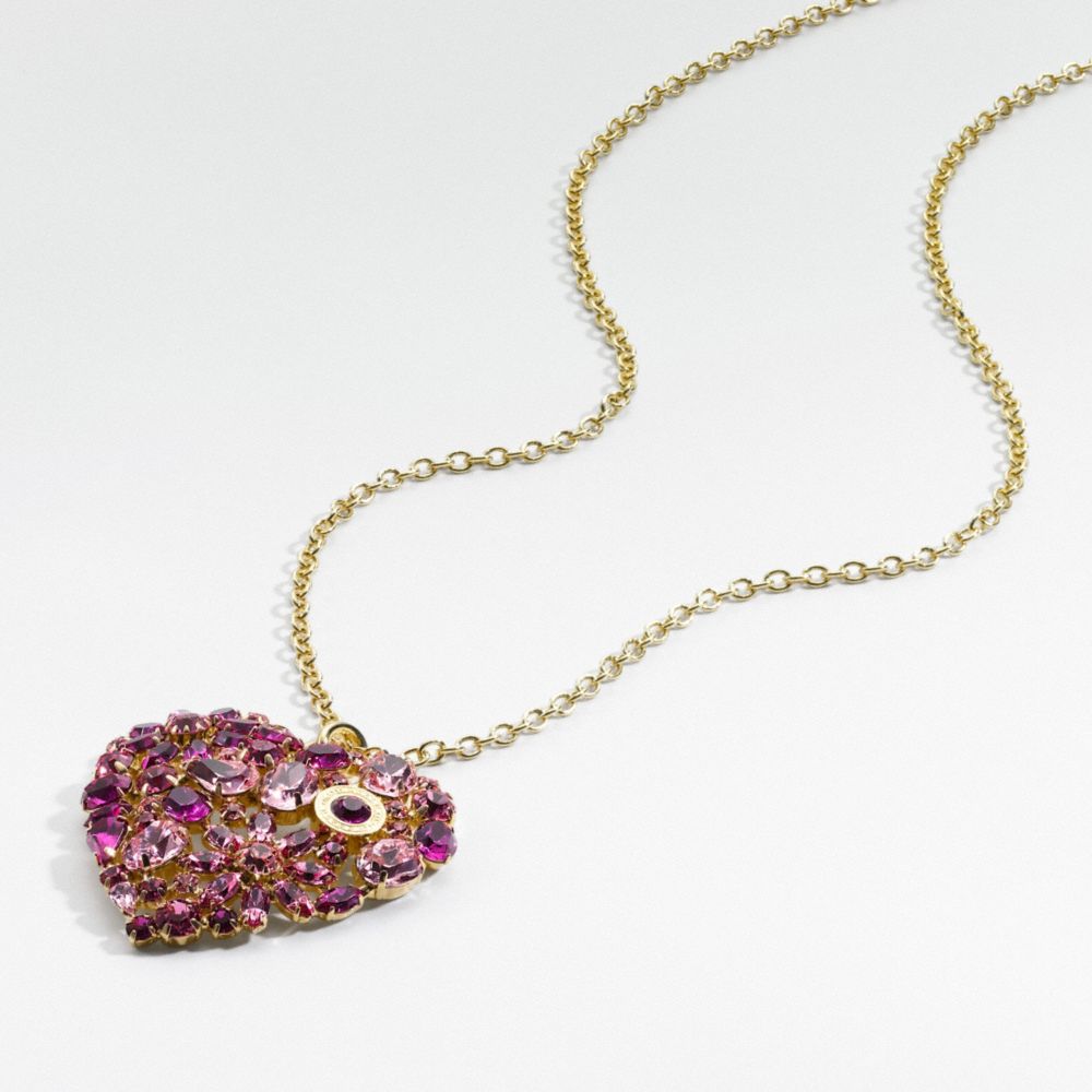 STONE HEART PENDANT NECKLACE $198.00