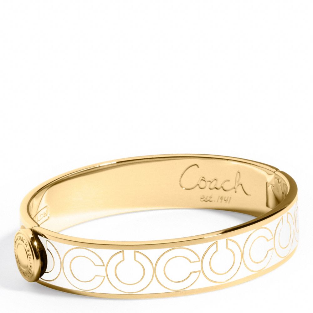 OP ART HINGED BANGLE $98.00