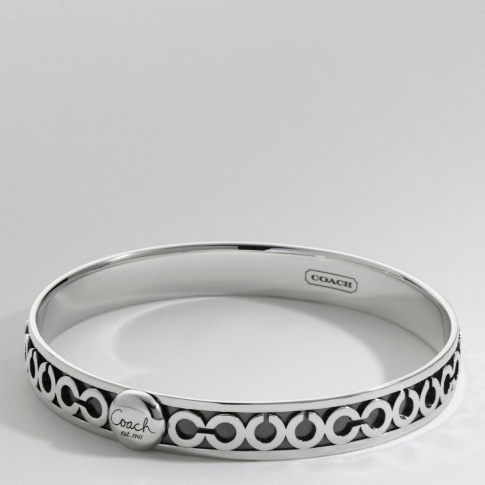OXIDIZED OP ART BANGLE $228.00