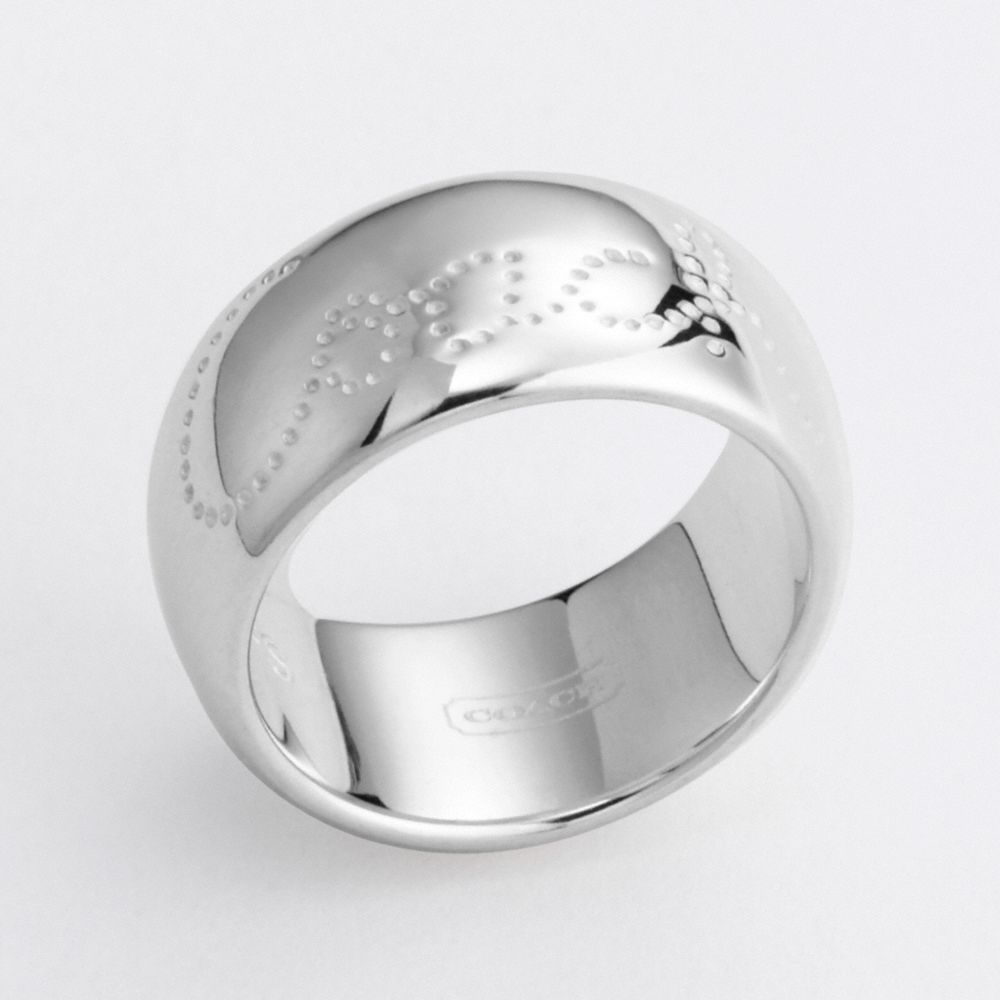 COACH SCRIPT RING $128.00