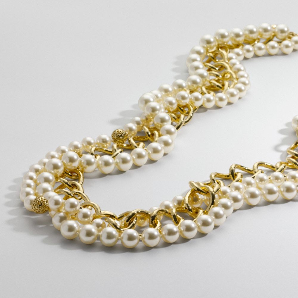 PEARL AND CHAIN LONG NECKLACE $298.00