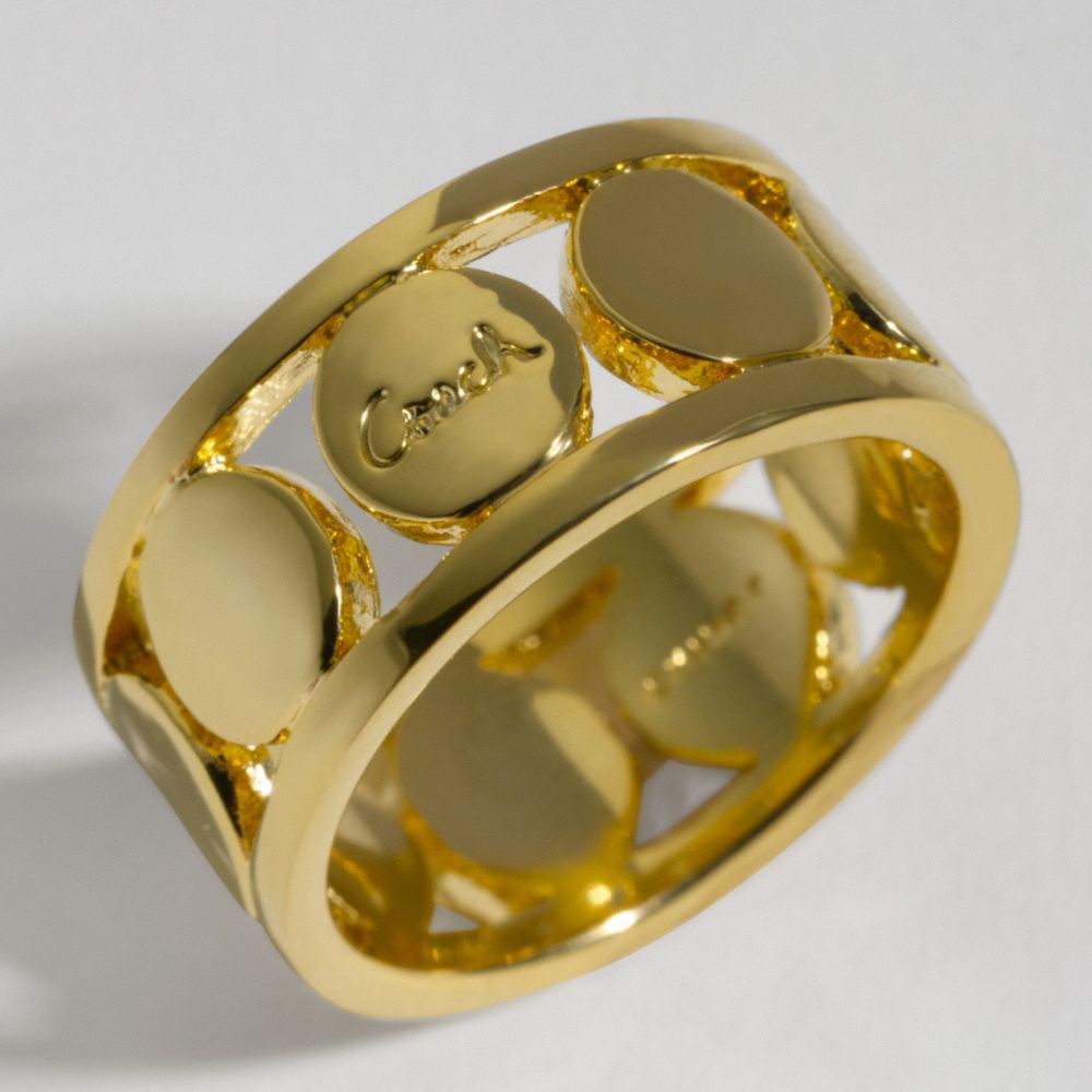 Hammered Disc Ring $68.00