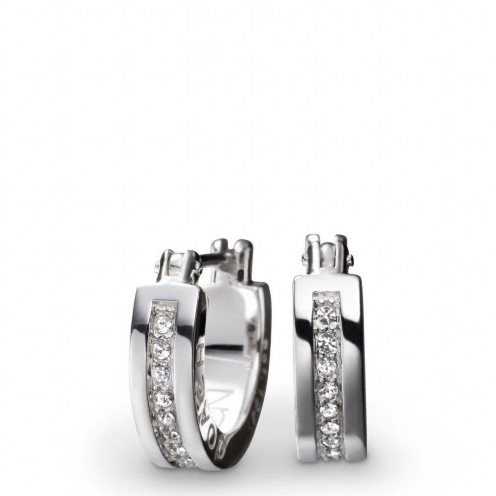 Sterling Rondelle Huggie Earring