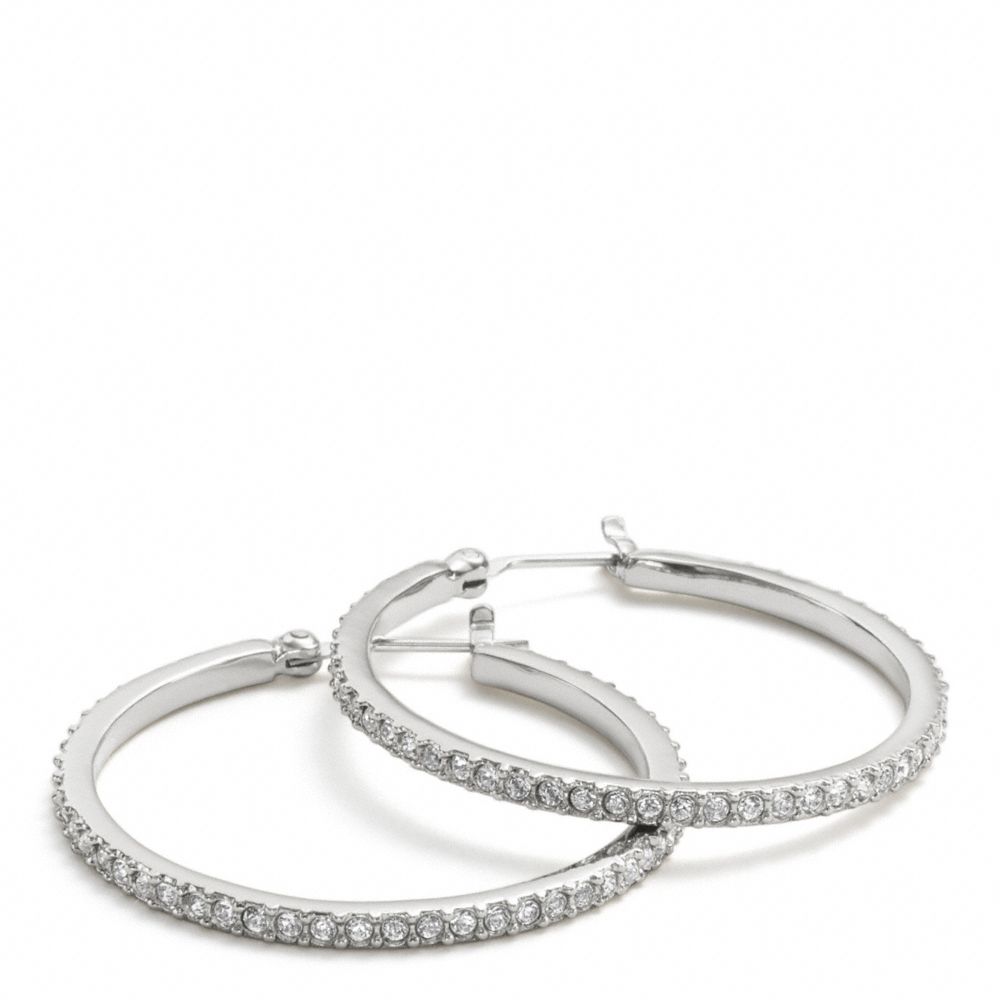 PAVE HOOP EARRINGS