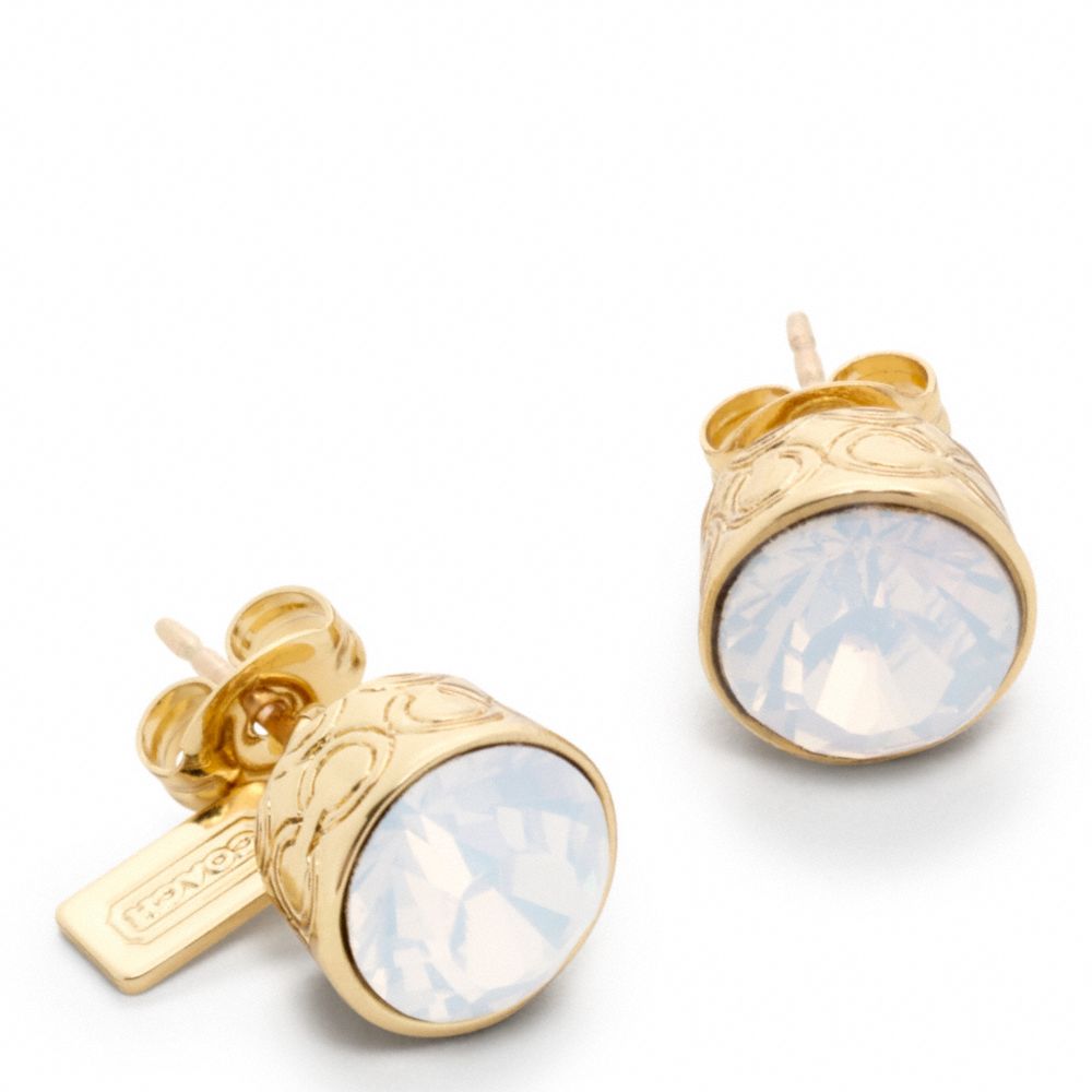 STONE STUD EARRINGS