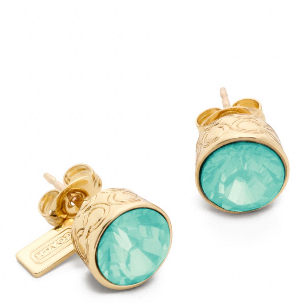 STONE STUD EARRINGS