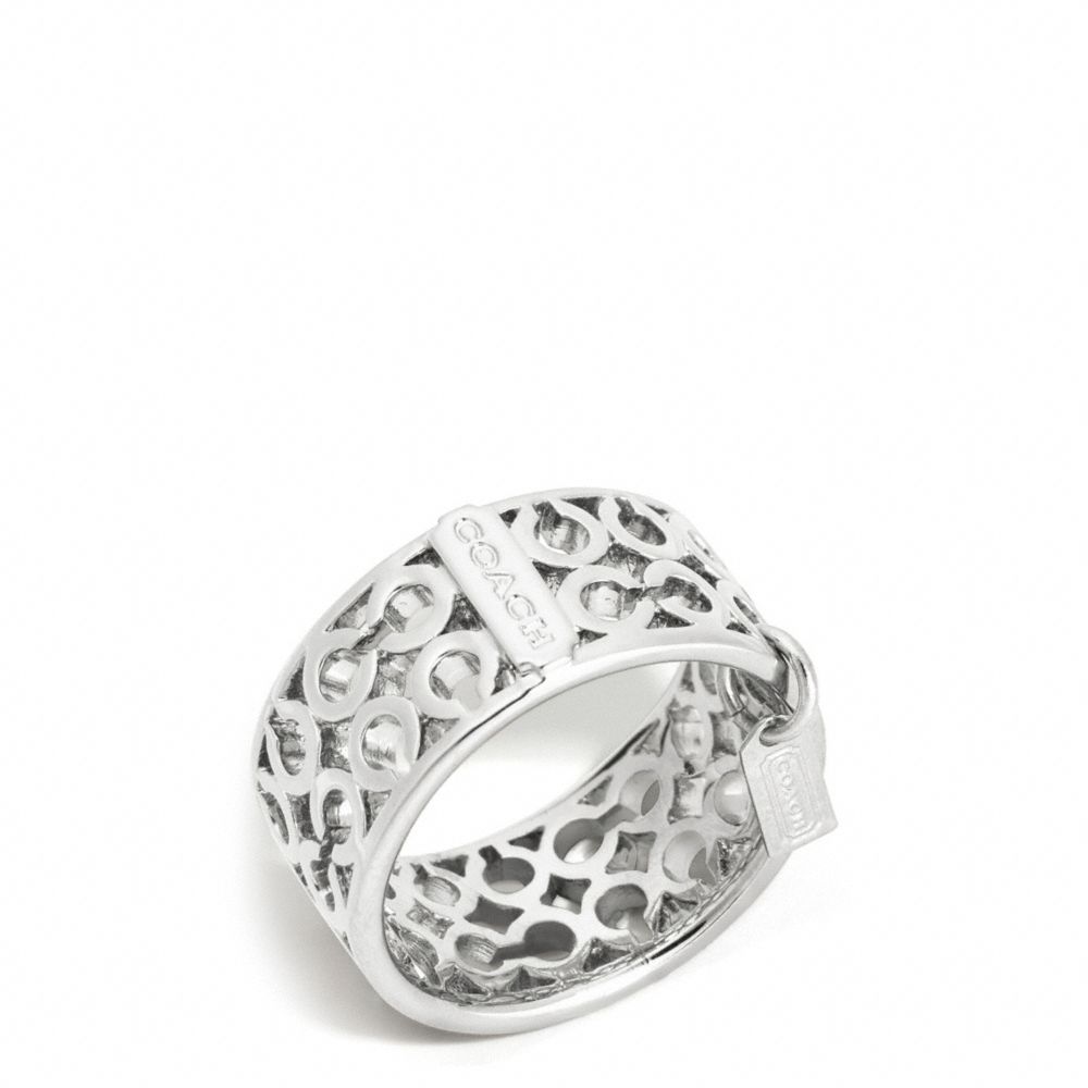 Pierced Op Art Band Ring