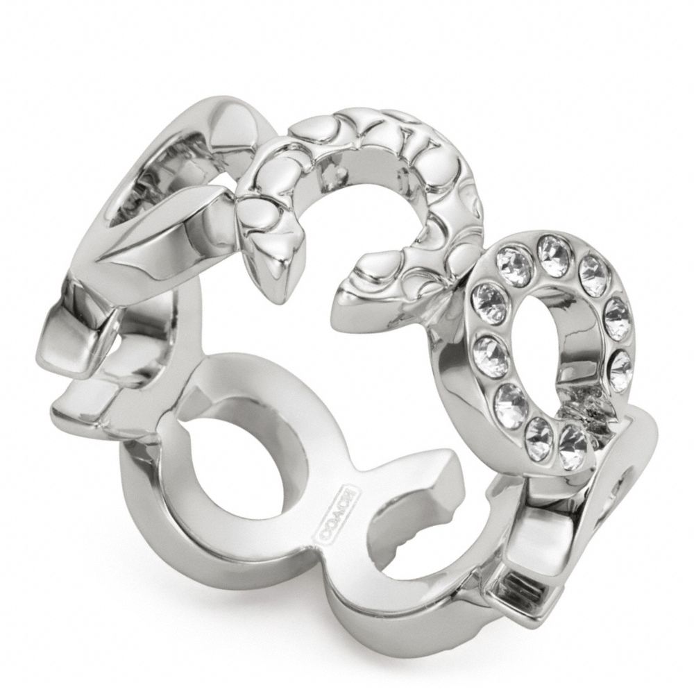 Pierced Op Art Ring