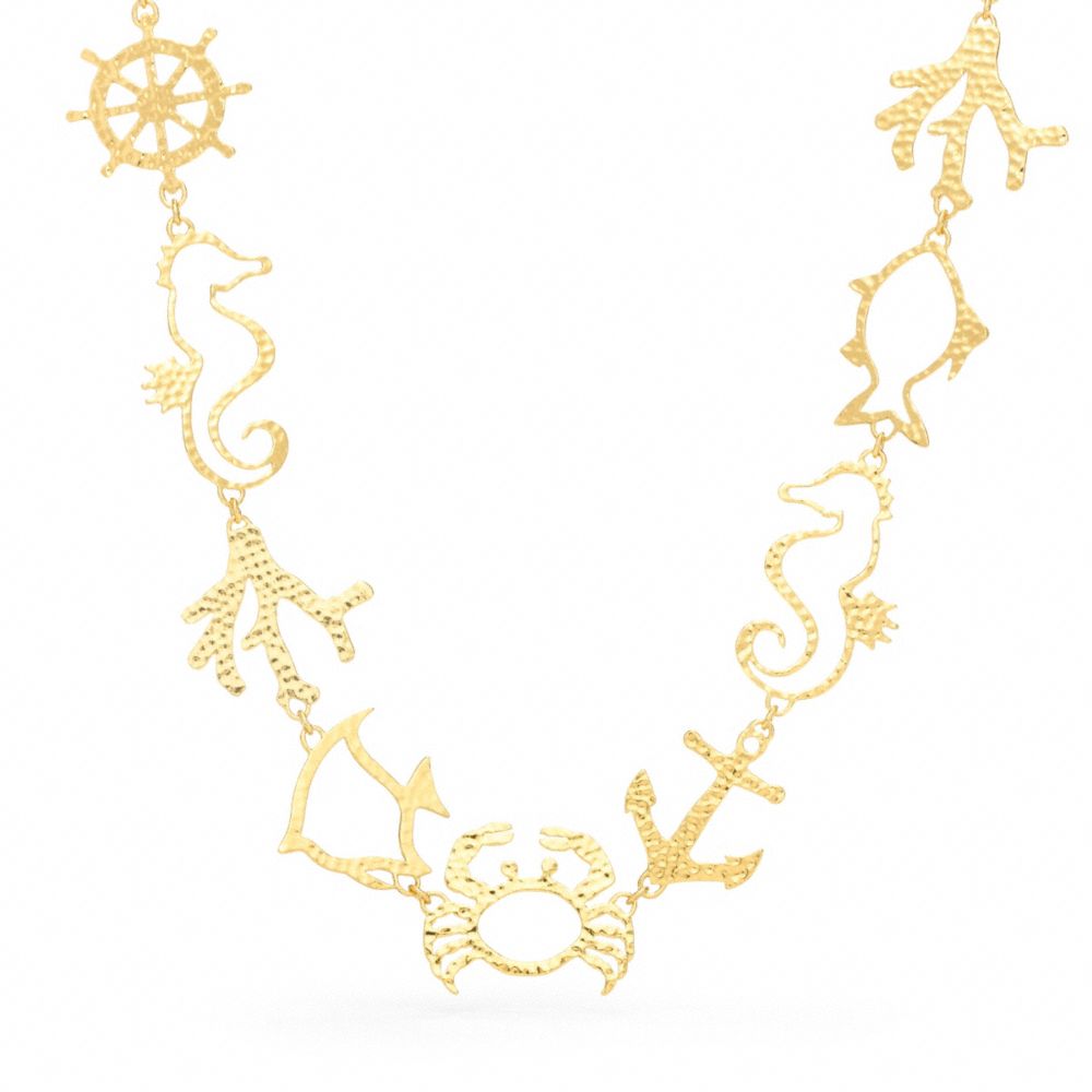 METAL SUMMER CHARM NECKLACE