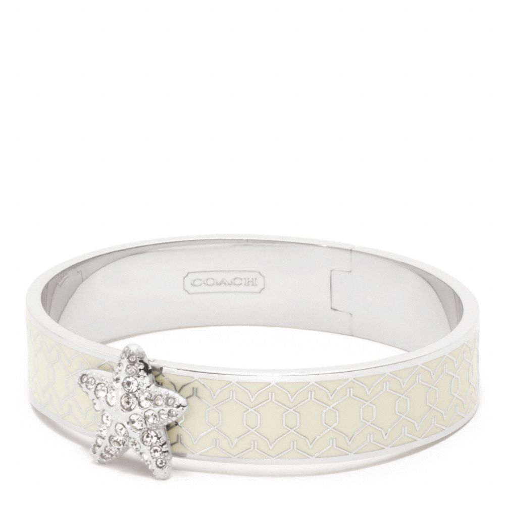 HALF INCH HINGED STARFISH BANGLE