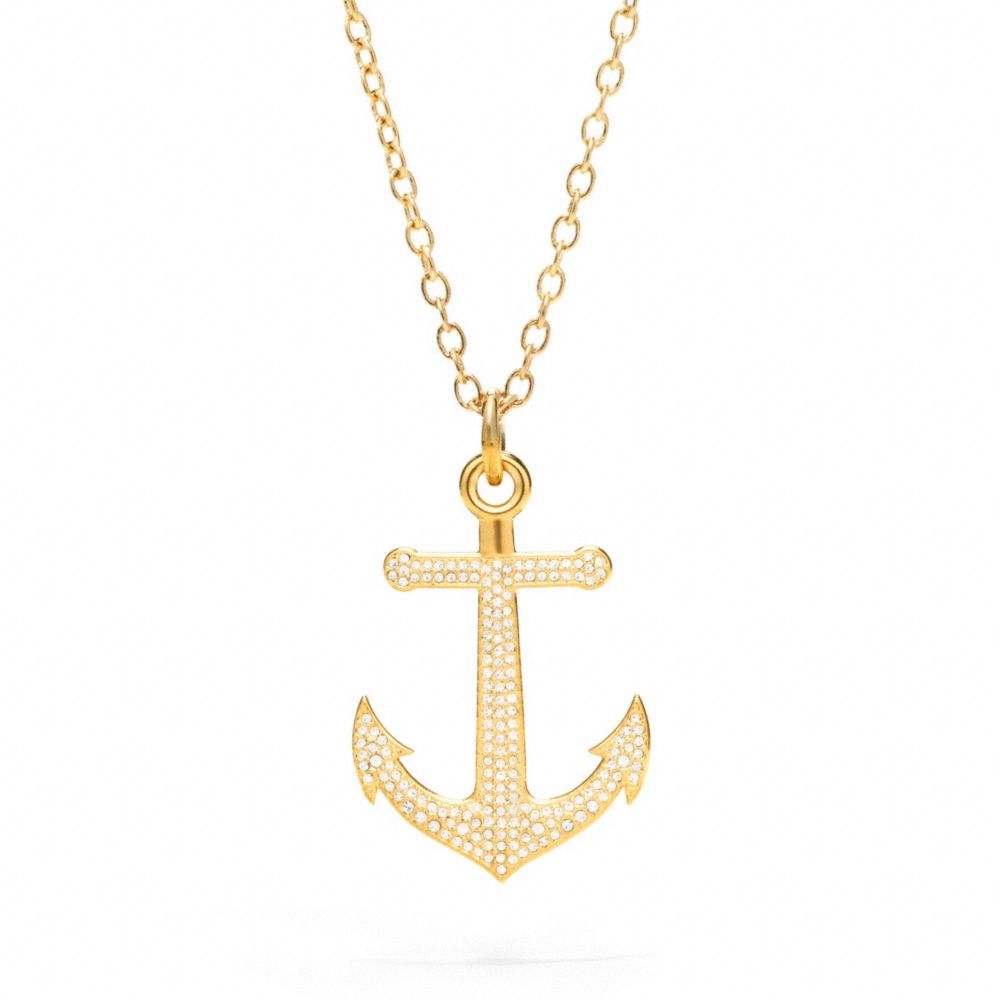 PAVE ANCHOR NECKLACE