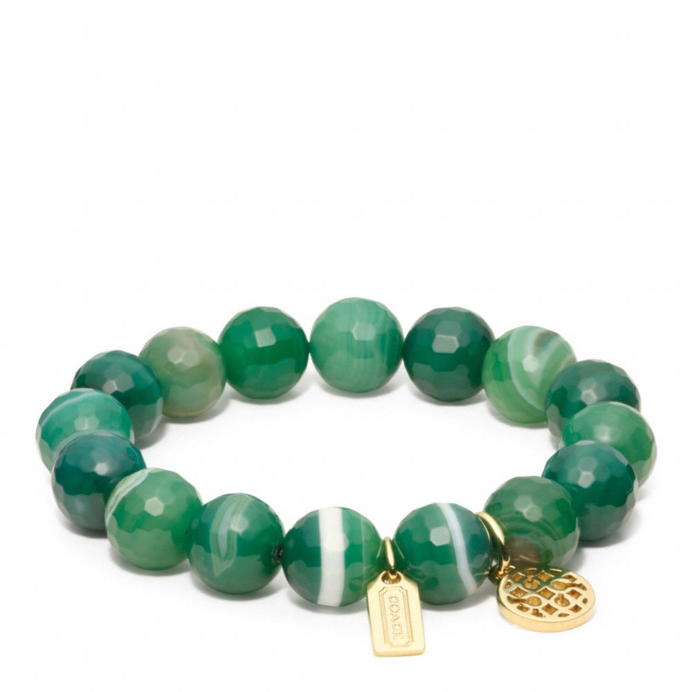 PIERCED OP ART BEAD BRACELET