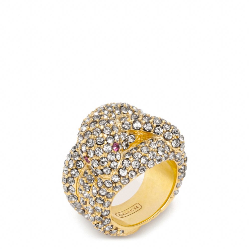 PAVE STONE SNAKE RING