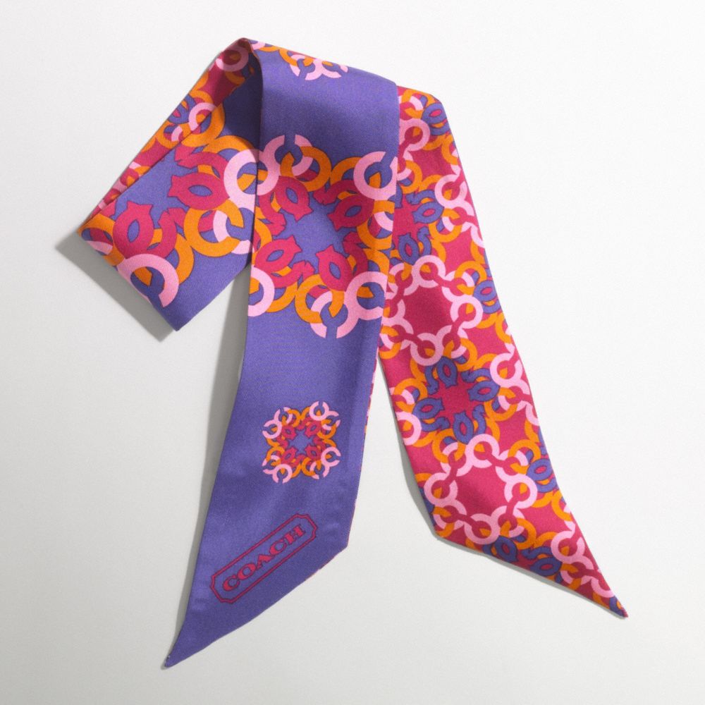 Coach - HAND DRAWN SIGNATURE PONYTAIL SCARF from coach.com