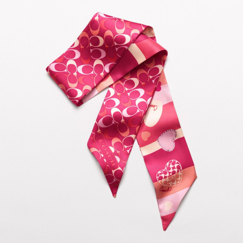 JEWELRY PONYTAIL SCARF WITH RHINESTONES