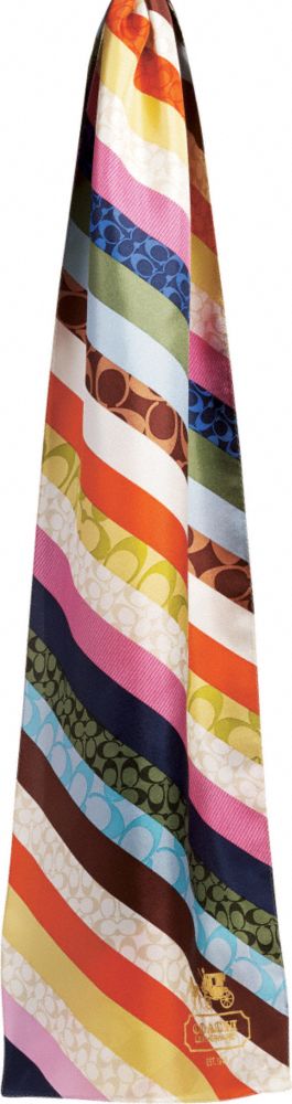 Coach Official Site - PIECED LEGACY STRIPE OBLONG SCARF from coach.com
