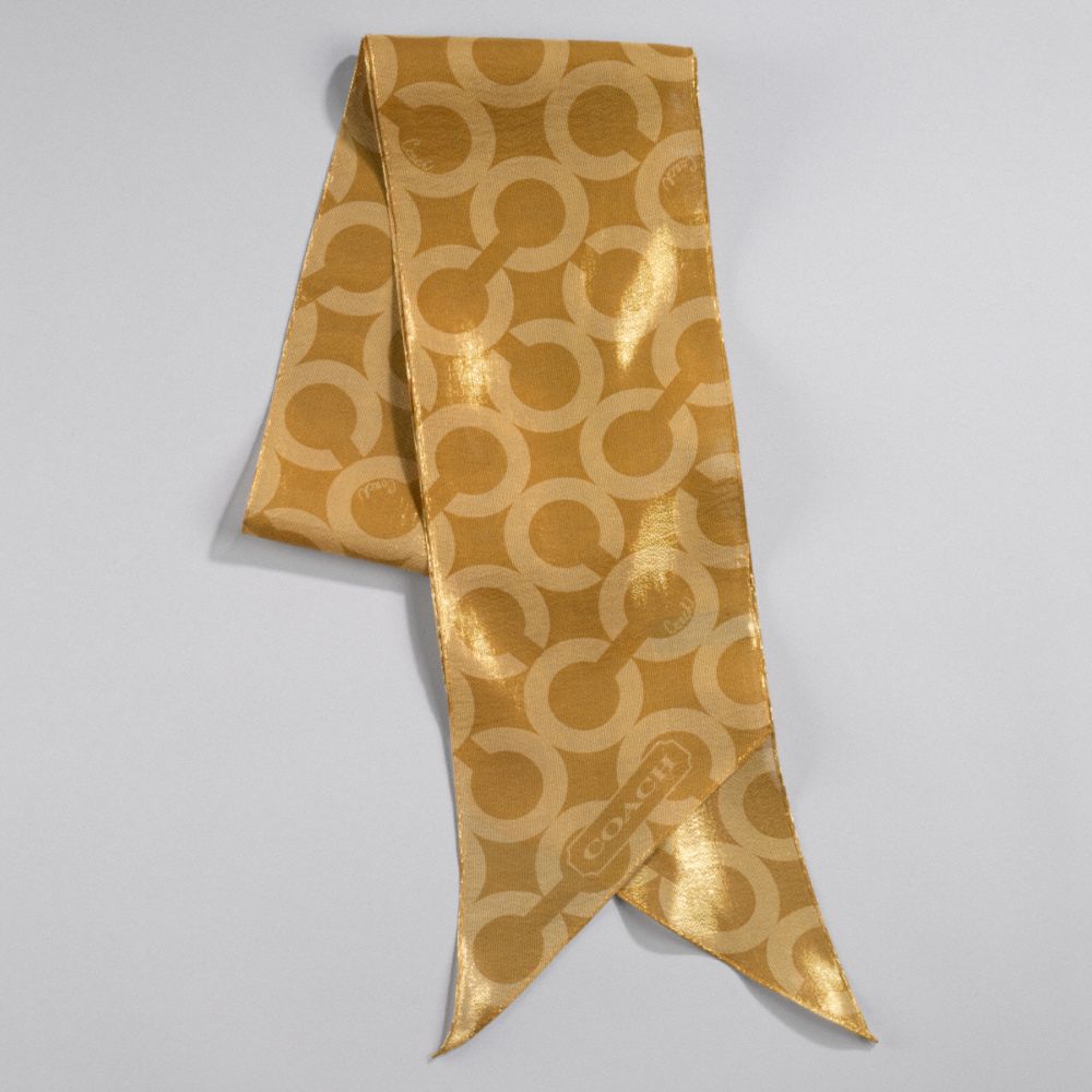 LUREX OP ART SKINNY SCARF $48.00