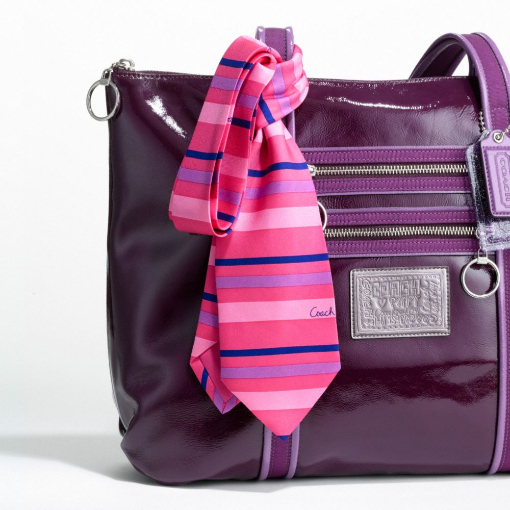 Poppy Stripe Tie $48.00