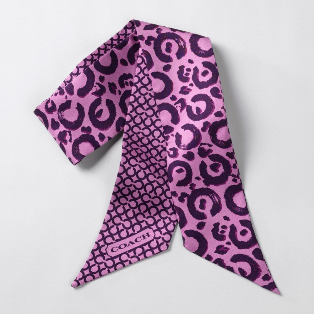 Coach Ocelot Op Art Ponytail Scarf $38.00