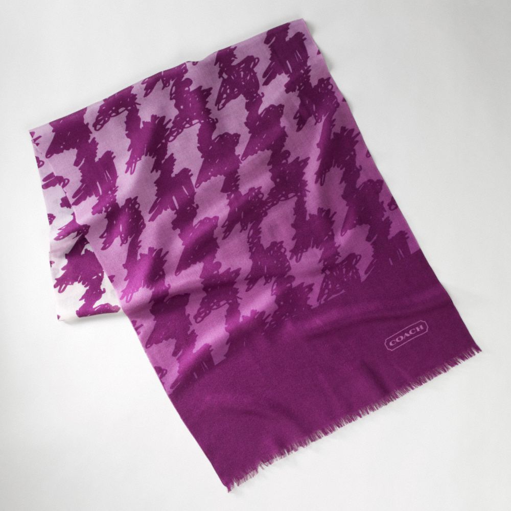 Scribble Houndstooth Scarf $128.00