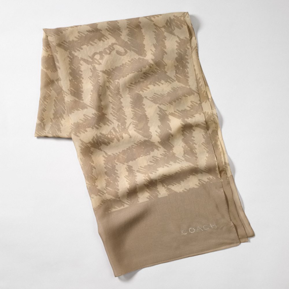 Scribble Herringbone Scarf $98.00