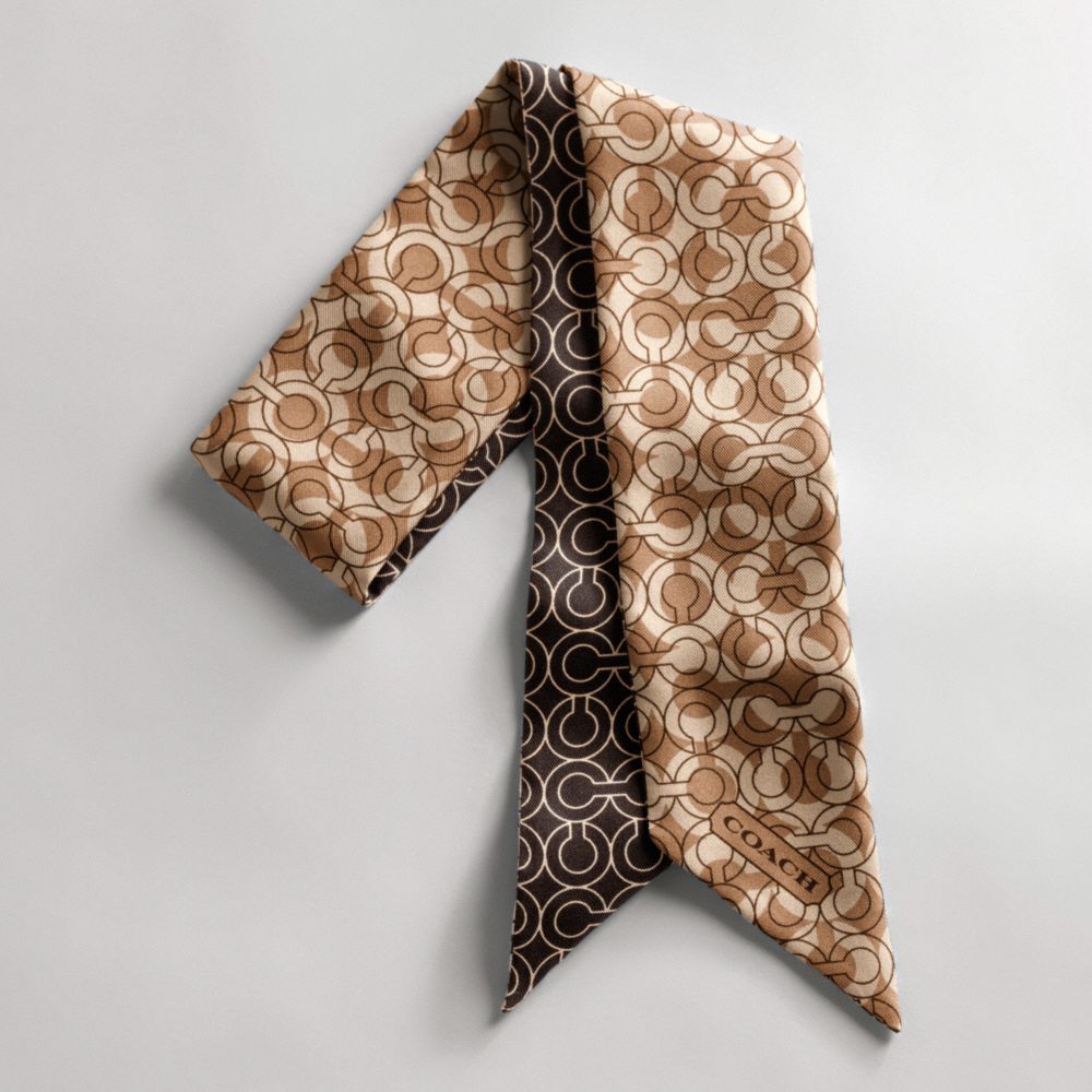 OUTLINE OP ART PONYTAIL SCARF $38.00