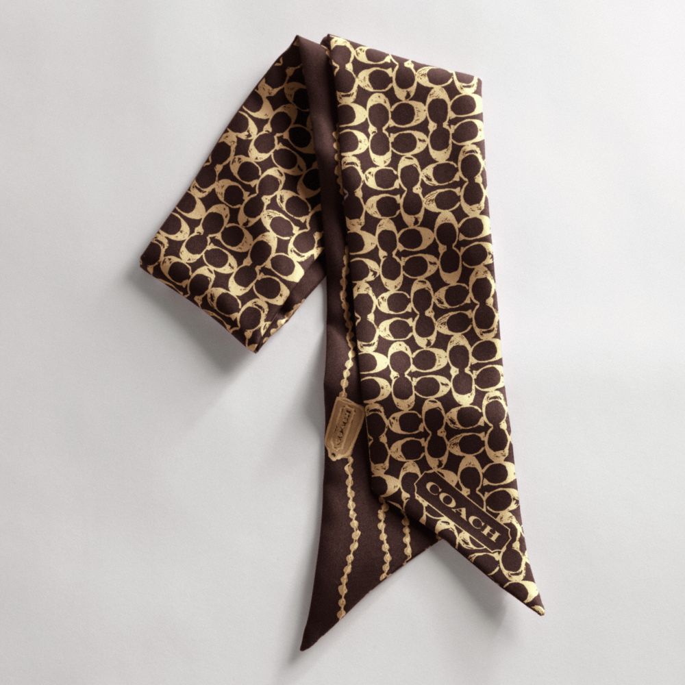 BALL CHAIN PONYTAIL SCARF $38.00